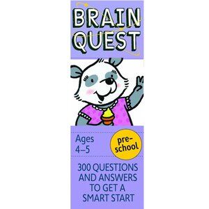 3/$28❤️Brain Quest Pre-School 300 Q&A Cards To Get A Smart Start Ages4-5 4th Ed.